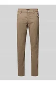Spodnie męskie - Spodnie o kroju modern fit z 5 kieszeniami - Bugatti - miniaturka - grafika 1