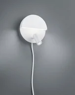Lampy ścienne - Trio Kinket LAMPA ścienna MARIO 222370231 metalowa OPRAWA okrągła LED 8,3W reflektorek tuba biała - miniaturka - grafika 1