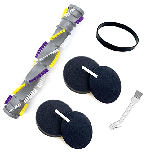 CauYien Części zamienne do odkurzacza kompatybilne z Cleanview Swivel Pet Crosswave 2252 2486 2489 24899 2255 2256 2258 odkurzacz 1 rolka szczotki, 1 pasek i 2 filtry