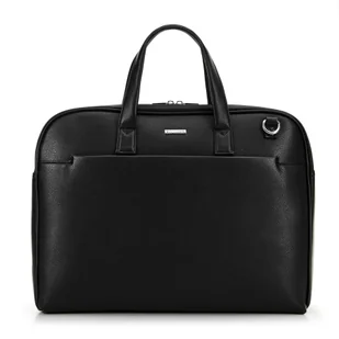 Męska torba z kieszenią na laptopa 15’’ czarna - Torebki damskie - miniaturka - grafika 1