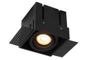 Lampy sufitowe - Lucide Trimless 09925/01/30 oczko lampa wpuszczana downlight 1x50W GU10 czarny - miniaturka - grafika 1