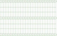 Ogrodzenia - Panel ogrodzeniowy 3D zielony ocynkowany 150x250 cm, oczko 75x200 mm, średnica drutu 3.2 mm - miniaturka - grafika 1