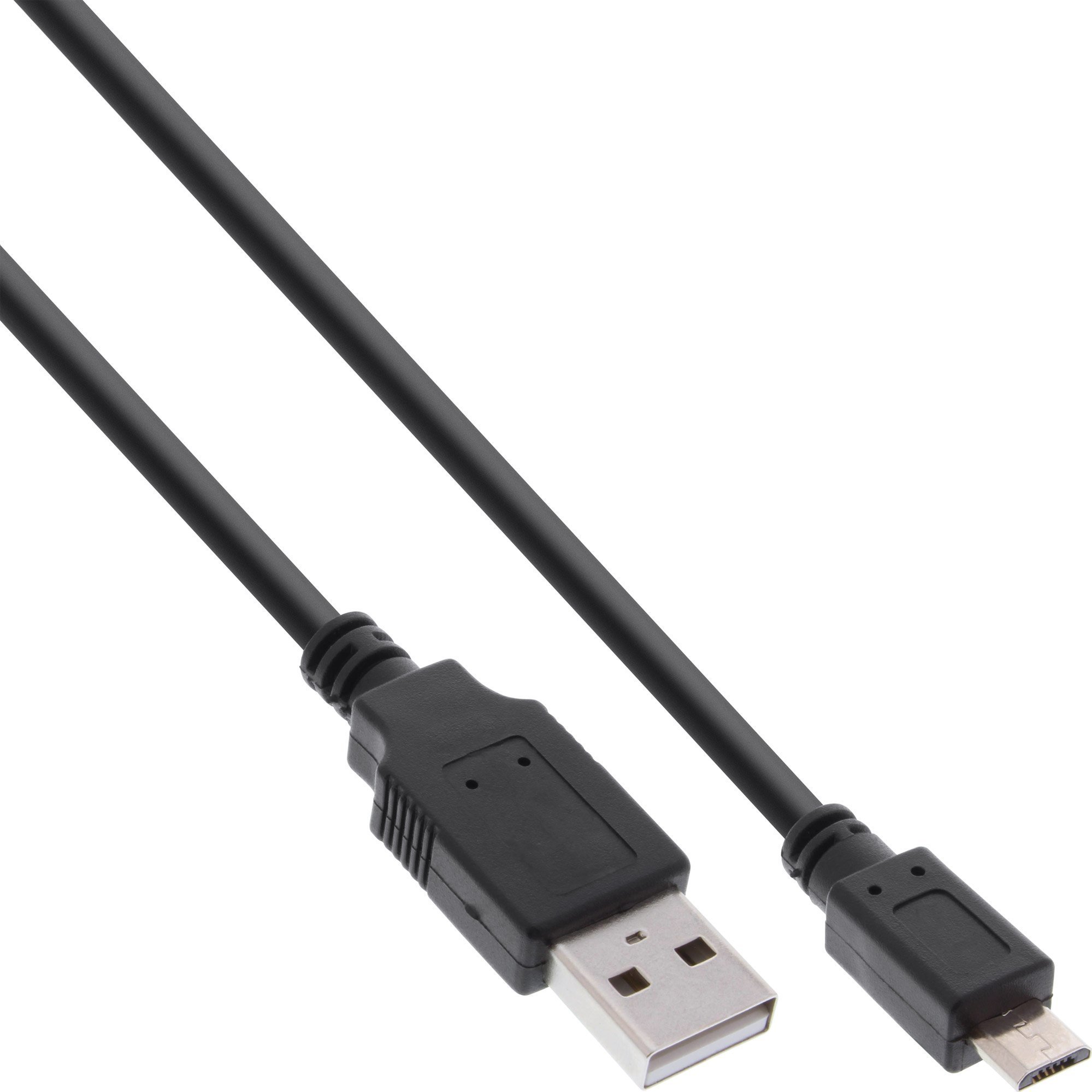 Kabel USB InLine USB-A - micro-B 1.8 m Czarny 31718Q