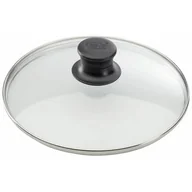 Pokrywki - ELO Elo 64132 pokrywka szklana z obwódką ze stali nierdzewnej i guzik z tworzywa sztucznego, szkła, przezroczysty, 33,5 x 33,5 x 8 cm 64132 - miniaturka - grafika 1