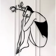 Naklejki na ścianę - Czarna metalowa dekoracja ścienna Kate Louise Idea - miniaturka - grafika 1