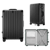 Walizki - Walizka średnia NINETYGO All-round Guard 66,6cm czarna zamek TSA - miniaturka - grafika 1