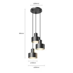 Sigma Lampa wisząca RIF 3 dekoracyjna do pokoju 30900 - Lampy sufitowe - miniaturka - grafika 6
