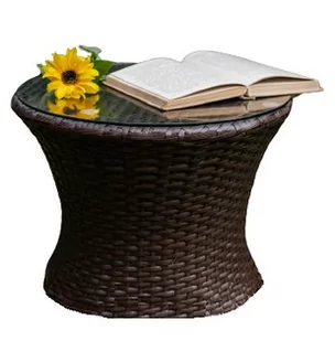 BELLO GIARDINO Okrągły stolik ogrodowy MODICO ciemny brąz SM.012.001 - Stoły ogrodowe - miniaturka - grafika 1