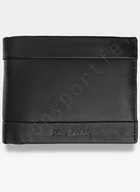 Portfele - Pierre Cardin, Portfel skórzany męski, Tilak25 8805, czarny, ochrona RFID - miniaturka - grafika 1