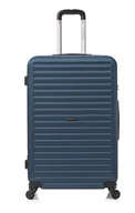 Walizki - Średnia walizka podróżna VIP ABS 24" DARK BLUE ATENY 3,8kg 66L odpin.kółka - miniaturka - grafika 1
