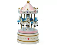 Dekoracje domu - Spieluhrenwelt spieluhrenwelt 16011 drewno Karussell 170 MM, biały 16011 - miniaturka - grafika 1