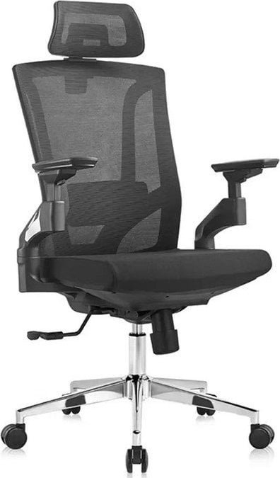 Krzesło biurowe DM Ergonomiczne krzesło obrotowe do biura z regulacją podłokietnika