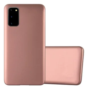 Pokrowiec Do Samsung Galaxy S20 w METALLIC RÓŻOWE ZŁOTO Etui TPU Silikon Obudowa Ochronny Case Cover Cadorabo - Etui i futerały do telefonów - miniaturka - grafika 1