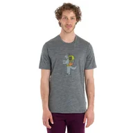 Bielizna sportowa męska - Męska koszulka termoaktywna Icebreaker Merino 150 Tech Lite II SS Head gritstone heather - S - miniaturka - grafika 1
