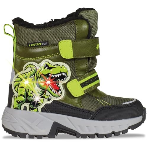Lotto NUTAK TEX K Unisex Kids śniegowce, oliwkowe/zielone, 32 EU, olive green, 32 EU