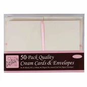 Scrapbooking - Zestaw kart i kopert Anita`s A6 50 sztuk kremowe - miniaturka - grafika 1