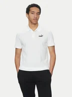 Koszulki męskie - Puma Polo Essentials 682552 Biały Regular Fit - miniaturka - grafika 1