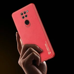 Dux Ducis Yolo eleganckie etui pokrowiec ze skóry ekologicznej Xiaomi Redmi 10X 4G / Xiaomi Redmi Note 9 czerwony - Etui i futerały do telefonów - miniaturka - grafika 9