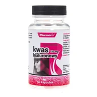 Włosy, skóra, paznokcie - Pharmovit Kwas hialuronowy, suplement diety, Pharmovit, 60 kaps. PHARMOVIT12 - miniaturka - grafika 1
