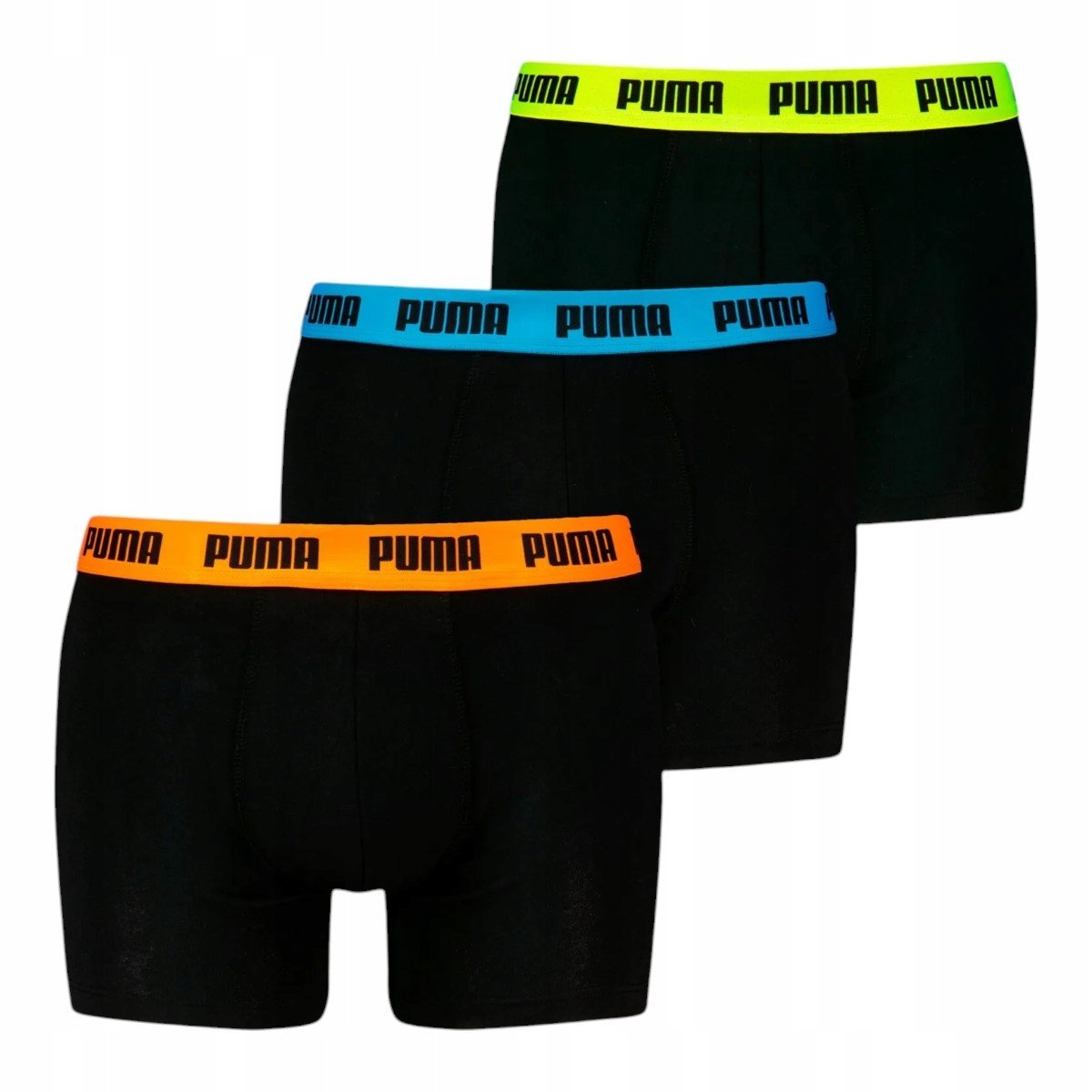 Puma Bokserki Męskie Majtki Puma Men Everyday Boxer 3P Czarne R.M