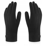 Rękawiczki - BETLEWSKI Damskie rekawiczki do telefonu ciepłe na zimę miękkie ozdobne - miniaturka - grafika 1