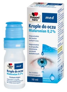 Queisser Doppelherz med, krople do oczu hialuronian 0,2%, 10 ml, QUEISSER 9092913 - Krople do oczu - miniaturka - grafika 1