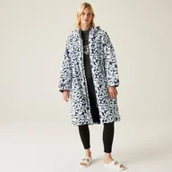 Płaszcze damskie - Regatta Unisex Płaszcz Plażowy Wodoodporny Changing Robe Niebieski, Rozmiar: L/XL - miniaturka - grafika 1