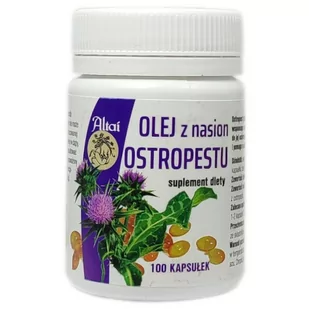 Altai Olej z NASION OSTROPESTU 100 k. - Olej spożywczy - miniaturka - grafika 1