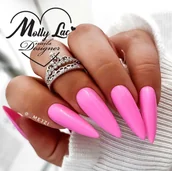 Lakiery hybrydowe - Molly Lac Lakier hybrydowy MollyLac Flamingo Garden with Flowers 10 g Nr 144 - miniaturka - grafika 1