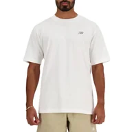 Koszulki męskie - Koszulka męska NB MT41509WT S/S NEW BALANCE SMALL LOGO Biała - miniaturka - grafika 1