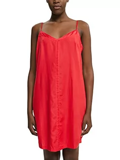 Piżamy damskie - ESPRIT Bodywear damska koszula nocna, matowa, błyszcząca, tkana, czerwona, 36, czerwony, 36 - grafika 1