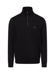 BOSS Orange Bluza męska - Zetrust Mężczyźni Bawełna czarny jednolity, S - Bluzy męskie - miniaturka - grafika 1