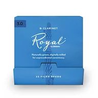 Instrumenty dęte - Royal by D'Addario Bb Clarinet Reeds, 3.0, 25 sztuk pojedynczych ustników - miniaturka - grafika 1