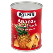 Konfitury, marmolady, powidła - Rolnik ananas w kawałkach 560 g - miniaturka - grafika 1
