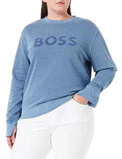 Bluzy damskie - BOSS Bluza damska, niebieska (Open Blue), XL (DE) - grafika 1