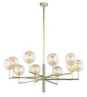 Lampy sufitowe - Dekoracyjna, złota lampa do salonu JUP 1977 FE10 K BU z serii FEME - miniaturka - grafika 1