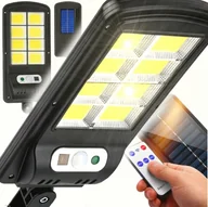 Lampy ogrodowe - LAMPA SOLARNA LED 600W Z CZUJNIKIEM RUCHU I ZMIERZCHU ZEWNĘTRZNA + PILOT - miniaturka - grafika 1