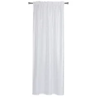 Firany - Firanka z taśmą SANSO 140 x 260 cm biała ze złotym nadrukiem - miniaturka - grafika 1