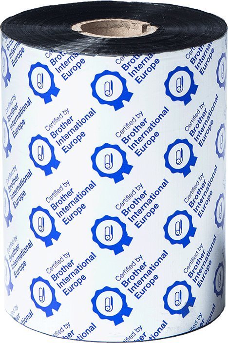 BROTHER Black ribbon standard wax 110mm x 600m sold in 6-pack