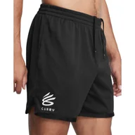 Spodnie sportowe męskie - Męskie spodenki do koszykówki Under Armour Curry Splash - czarne - UNDER ARMOUR - miniaturka - grafika 1