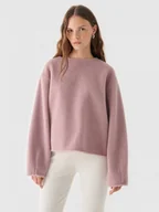 Bluzy damskie - Damski polar sherpa nierozpinany Outhorn OTHWAW24TSWSF1882 - różowy - miniaturka - grafika 1