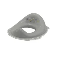 Akcesoria łazienkowe - Nakładka sedesowa antypoślizgowa Zebra szara - miniaturka - grafika 1