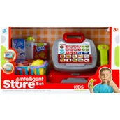 Zabawy w naśladowanie dorosłych - Kasa sklepowa z akcesoriami MEGA CREATIVE 482368 Euro Trade - miniaturka - grafika 1