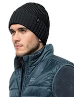 Czapki damskie - Jack Wolfskin Czapka uniseks Woods Cap czarny czarny M - miniaturka - grafika 1