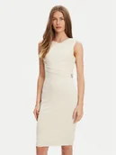 Sukienki - Guess Sukienka codzienna W5YK27 KAQL2 Écru Regular Fit - miniaturka - grafika 1