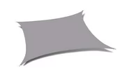 Parasole ogrodowe - Żagiel przeciwsłonecz, cieniujący, PROSTOKĄT 2x4,  szary - miniaturka - grafika 1