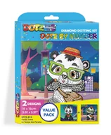 Zabawki kreatywne - Diamond Dotz by number, diamentowa mozaika, Panda time, 2 obrazki - miniaturka - grafika 1