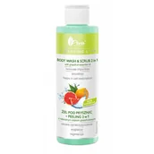 Mydła - Ava Labolatorium Cleansing Line, żel pod prysznic + peeling 2w1, 200 ml - miniaturka - grafika 1