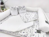 Przewijaki - Komplet na przewijak, mata do przewijania, przewijak w króliczki - miniaturka - grafika 1