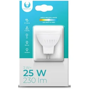 Forever Light Żarówka LED RTV003573 3W G4 RTV003573 - Halogeny - miniaturka - grafika 1